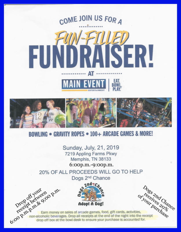 Main Event Fundraiser July 21 2019