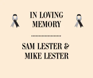 In memory of Sam Lester - silver sponsor